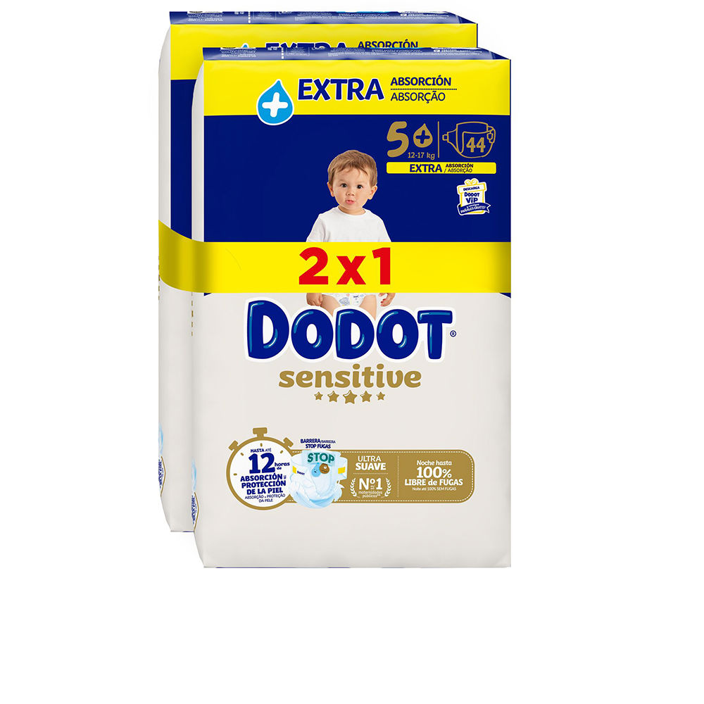DODOT SENSITIVE EXTRA size 5 diapers 12-17 kg 88 units