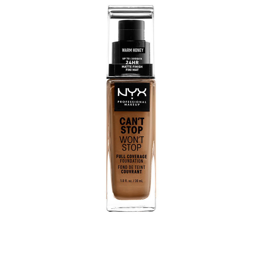 Nyx Professional Make Up CAN'T STOP WON'T STOP full coverage foundation #warm honey 30 ml