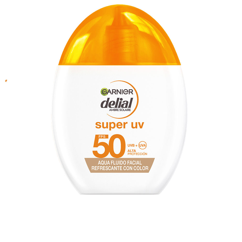 GARNIER DELIAL SUPER UV aqua refreshing facial fluid with color SPF50 40 ml