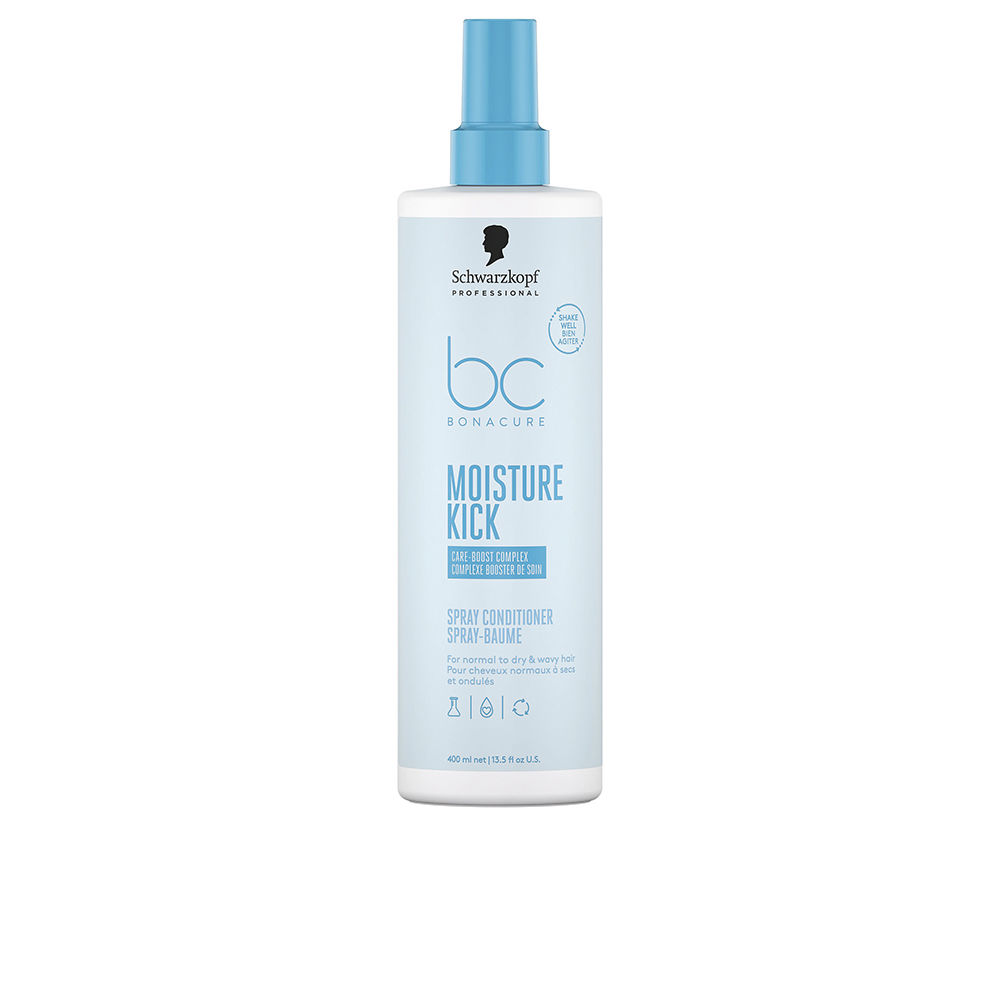 Schwarzkopf BC Moisture Kick Spray Conditioner | Unisex 400ml Droog Haar | Hydraterend Anti-Pluis