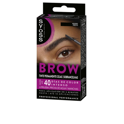 SYOSS BROW TINT permanent eyebrows #Black 1 u