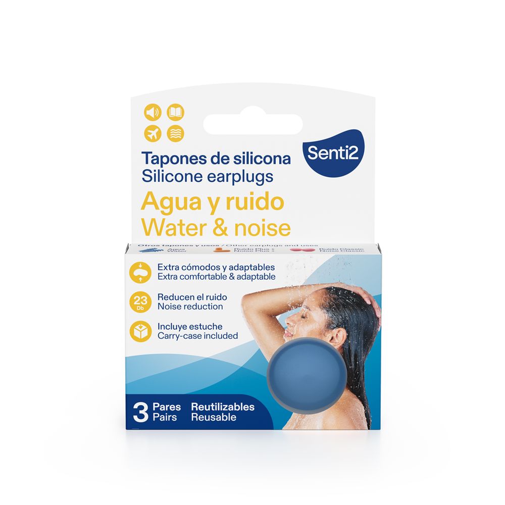 Senti2 WATER AND NOISE silicone plugs 3 u