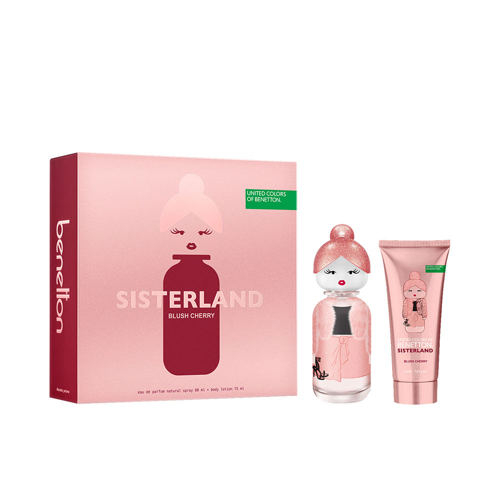 BENETTON SISTERLAND BLUSH CHERRY CASE 2 pcs