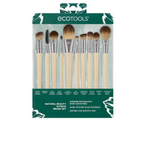 ECOTOOLS NATURAL BEAUTY MAKEUP BRUSHES SET OF 10