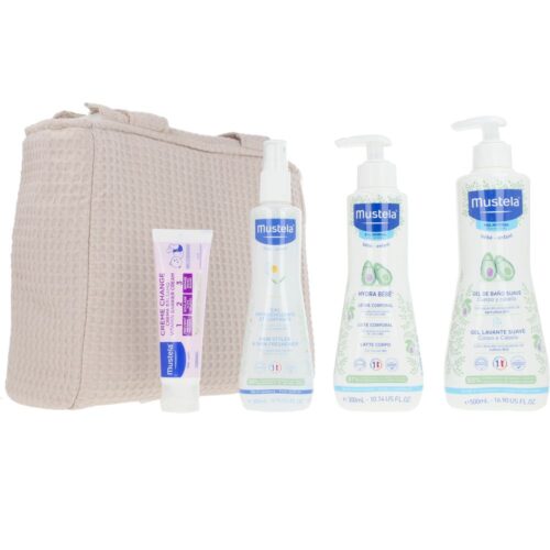 MUSTELA BEIGE TROLLEY BAG CASE 5 pcs