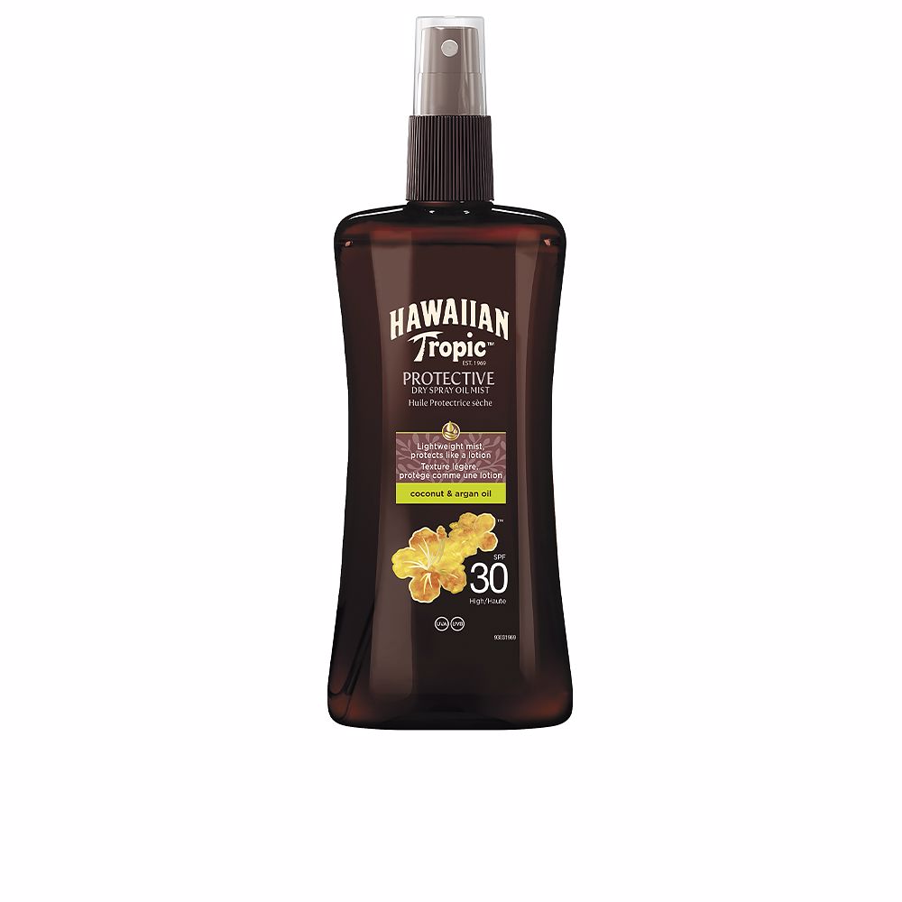 HAWAIIAN TROPIC COCONUT & ARGAN dry oil SPF30 spray 200 ml