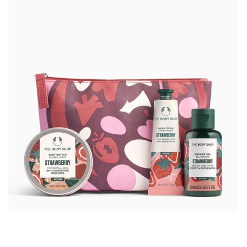The Body Shop Strawberry Cadeauset Unisex | 4-delig | Hydraterend Voedend