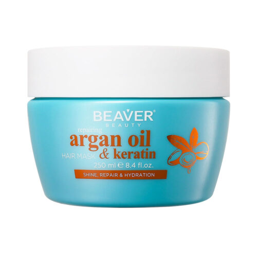BEAVER ARGAN OIL & KERATIN repairing mask 250 ml
