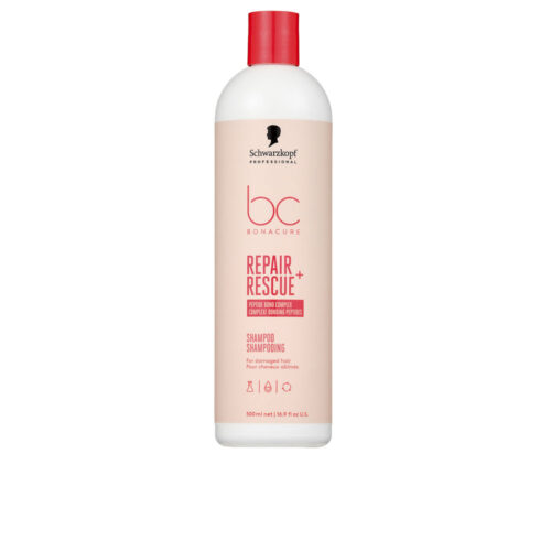 Schwarzkopf BC Bonacure Repair Rescue Shampoo | Unisex 500ml Beschadigd Haar | Reparerend