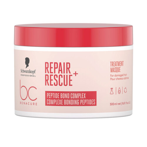 Schwarzkopf Bonacure Repair Rescue Haarbehandeling | Unisex 500ml Beschadigd Haar | Reparerend
