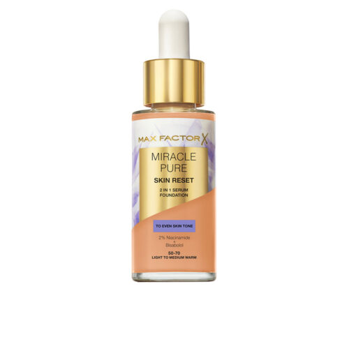 MAX FACTOR MIRACLE PURE sérum renovador 2 en 1 #Light Medium Warm 30 ml