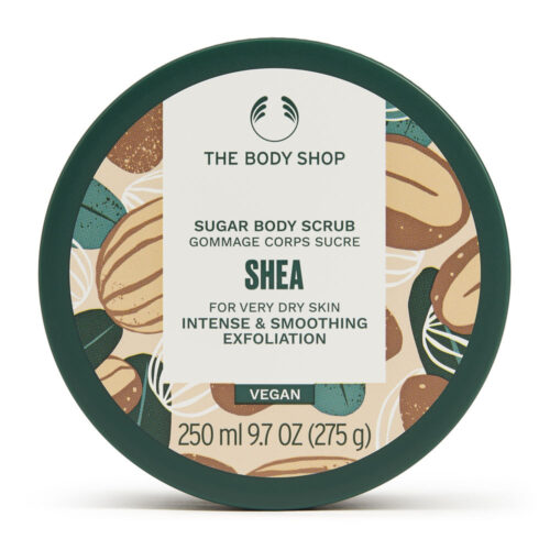 The Body Shop Shea Body Scrub Dames | 250ml Zeer Droge Huid | Exfoliërend Voedend