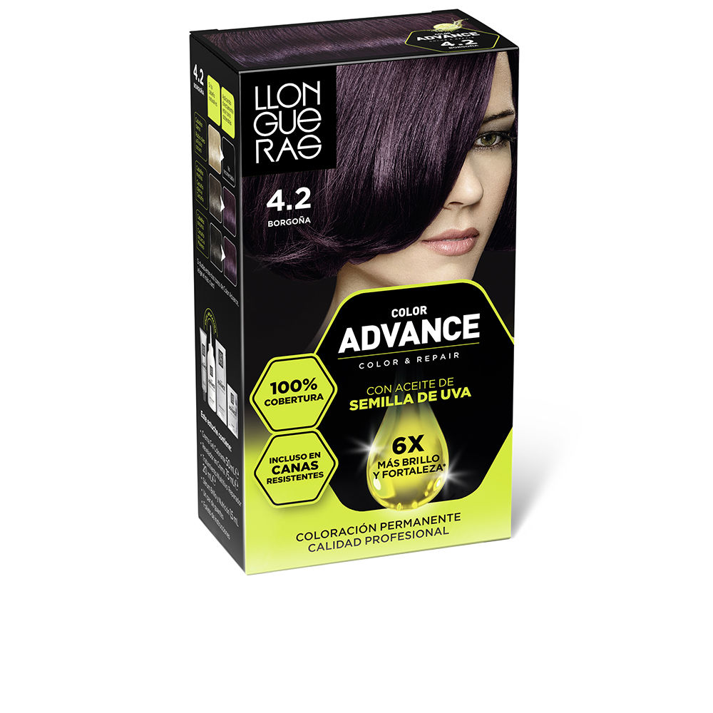 LLONGUERAS COLOR ADVANCE #4,2-borgoña 1 u