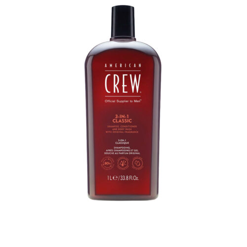 AMERICAN CREW CREW 3 IN 1 shampoo, conditioner & body wash 1000 ml