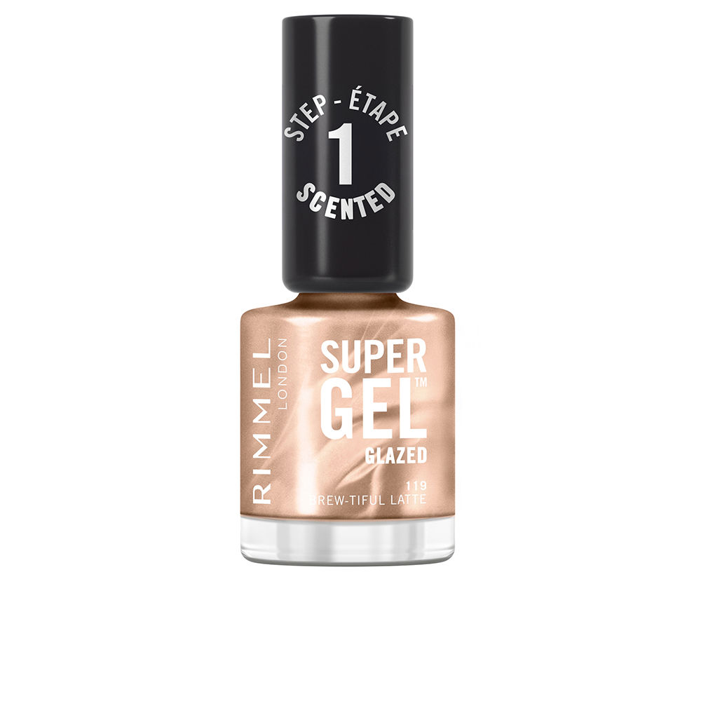 RIMMEL LONDON SUPER GEL nail polish #119-Brew-tiful Latte 12 ml