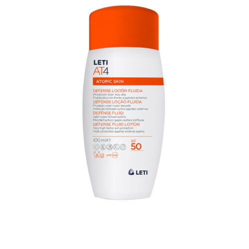 LETI PHARMA LETIAT4 ATOPIC SKIN defense fluid lotion SPF50 100 ml