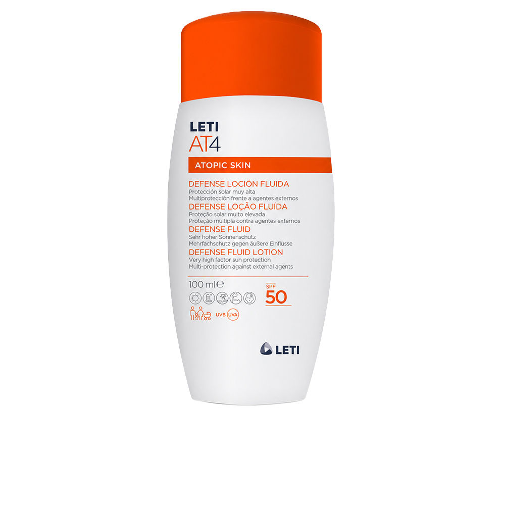 LETI PHARMA LETIAT4 ATOPIC SKIN defense fluid lotion SPF50 100 ml