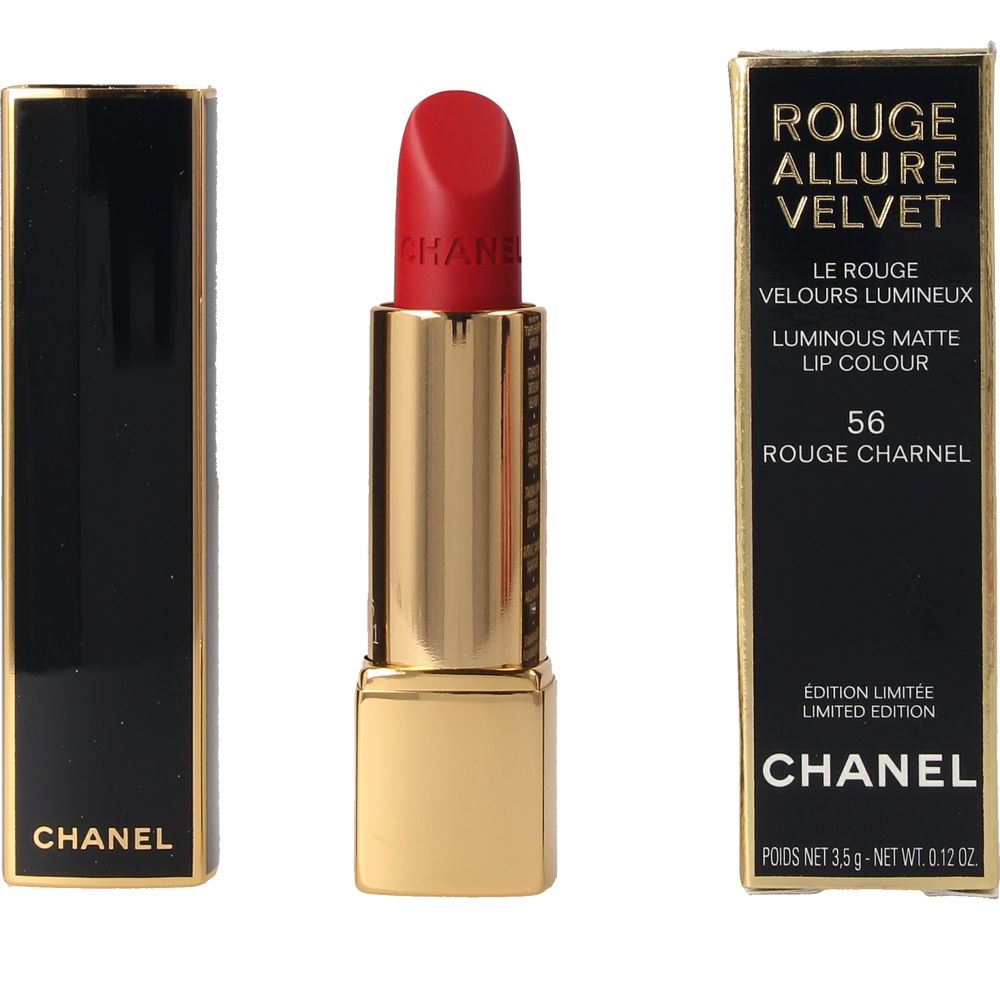 CHANEL ROUGE ALLURE VELVET #56-Rouge Charnel 3.5 gr
