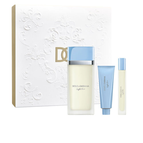 DOLCE & GABBANA LIGHT BLUE POUR FEMME CASE 3 pcs