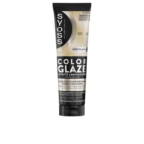 Syoss Color Glaze Platinum Blonde Haarglazuur Unisex | 130ml Lichtblond Haar | Neutraliserend Glanzend Keratine