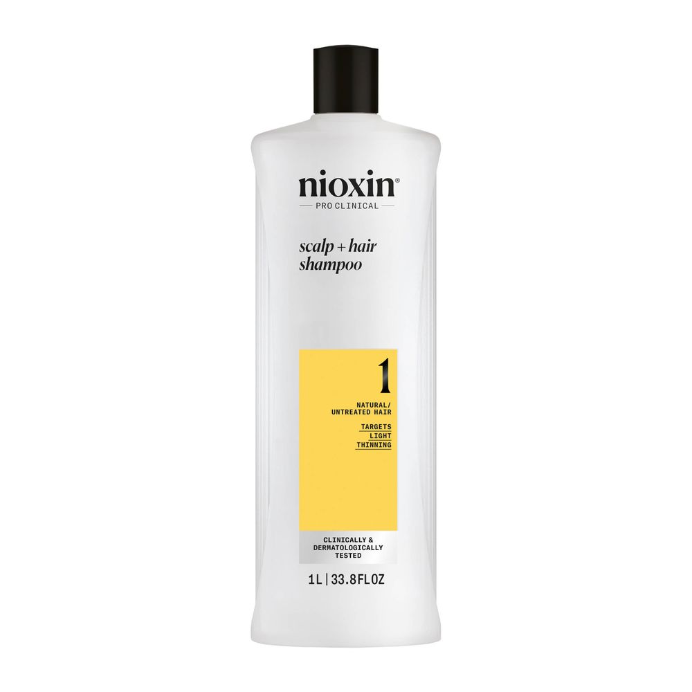 Nioxin SYSTEM 1 - Shampoo - Natural Hair with Mild Weakening 1000 ml