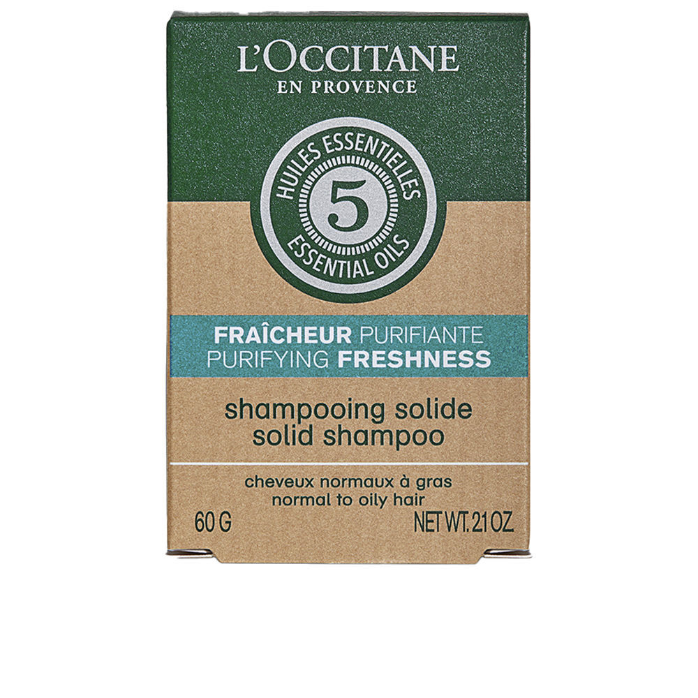 L'occitane en provence AROMACOLOGÍA revitalizing freshness solid shampoo 60 gr