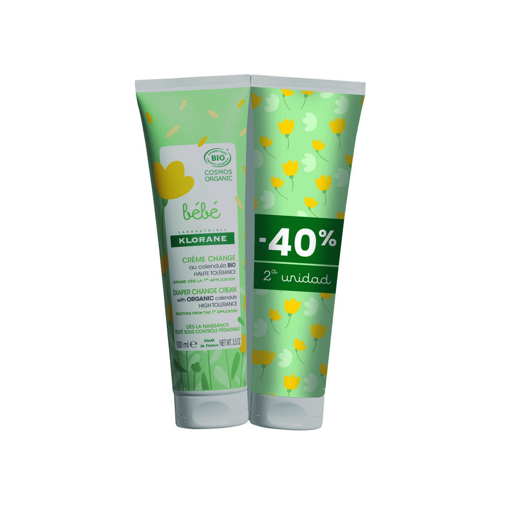 Klorane BÉBÉ BIO diaper cream pack 2 x 100 ml