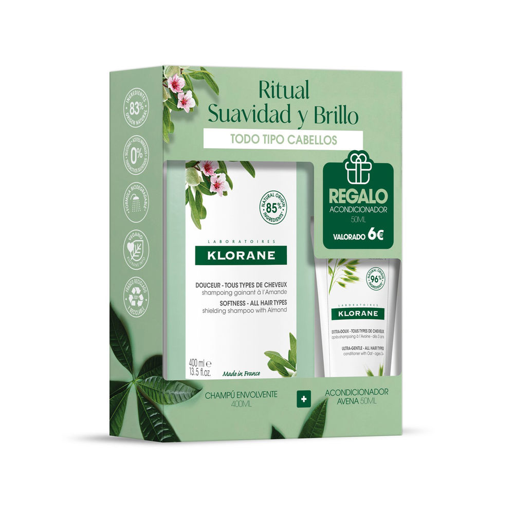 Klorane SOFTNESS AND TONE SHAMPOO LOT 2 pz