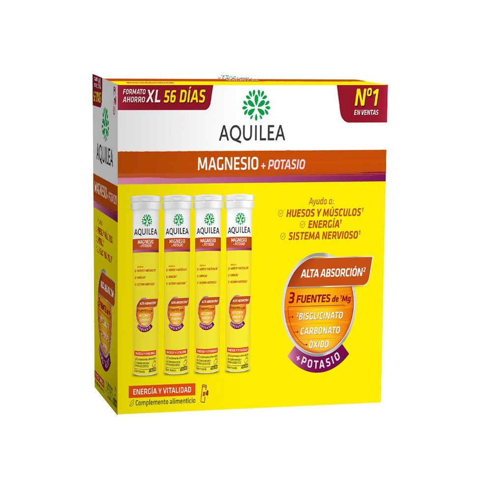 Aquilea MAGNESIUM+POTASSIUM effervescent tablets 56 u