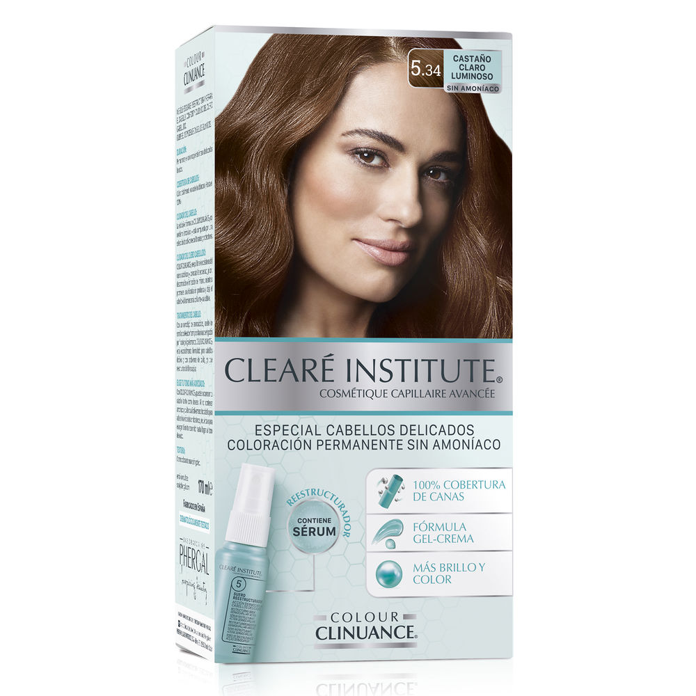 ClearÉ Institute COLOUR CLINUANCE delicate hair #5.34-luminous light brown 1 u