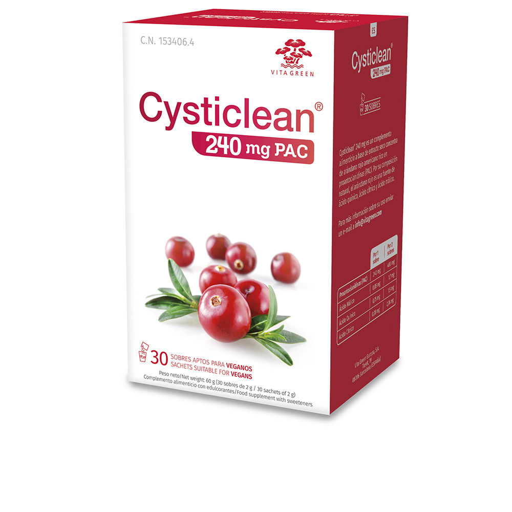 CYSTICLEAN CLASSIC 240 mg of PAC and Cranberry sachets 30 units