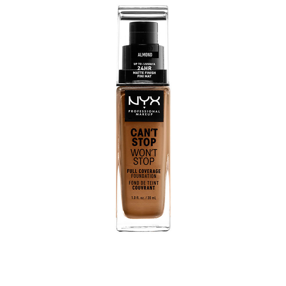 Nyx Professional Make Up CAN'T STOP WON'T STOP full coverage foundation #almond