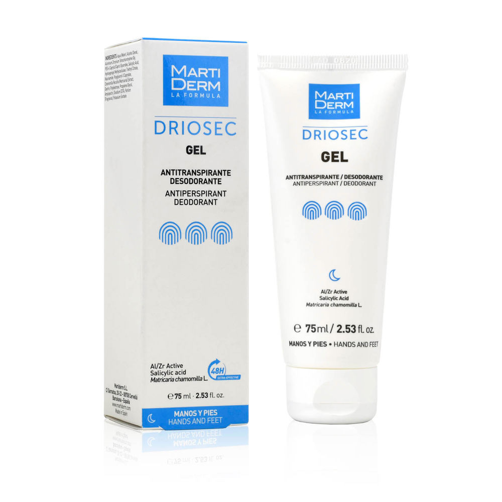 Martiderm DRIOSEC antiperspirant gel for hands and feet 75 ml