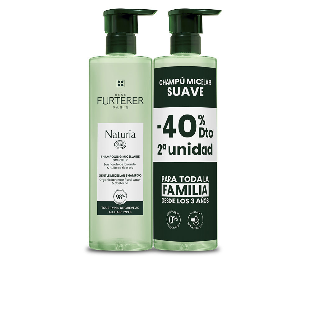 Rene furterer NATURIA ultra-gentle micellar shampoo without sulfates pack 2 x 400 ml