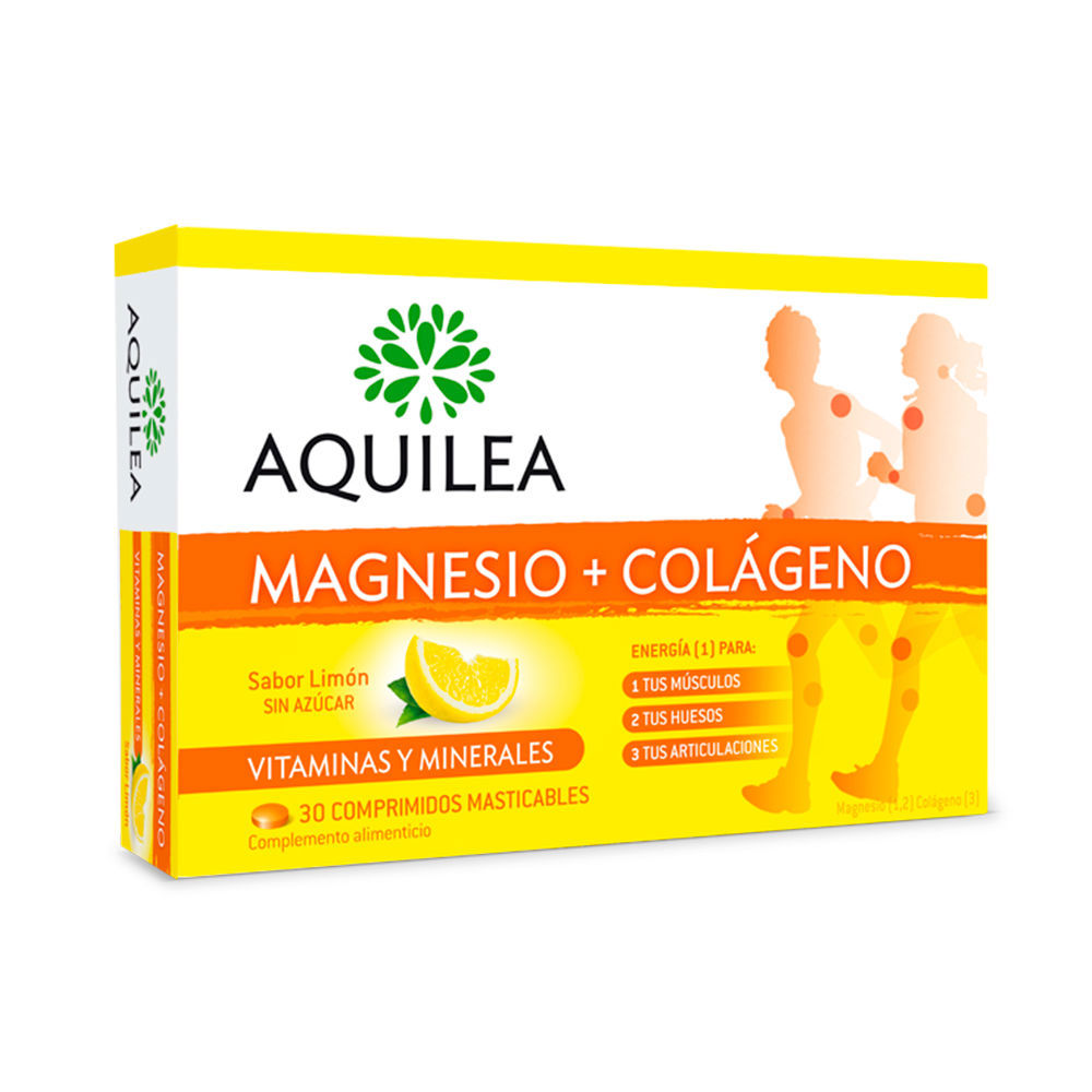 Aquilea MAGNESIO + COLÁGENO comprimidos masticables 30 u