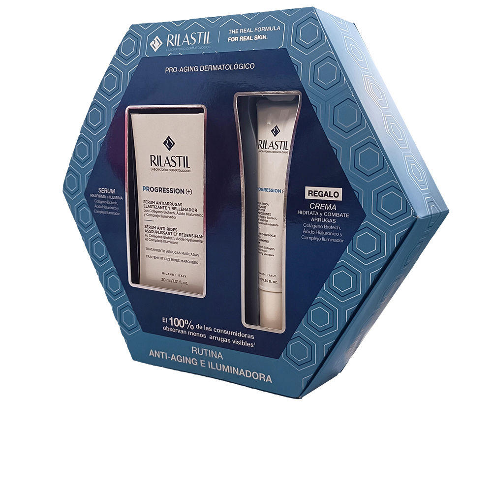 Rilastil PROGRESSION (+) ANTI-WRINKLE AND ILLUMINATING ROUTINE CASE 2 pcs