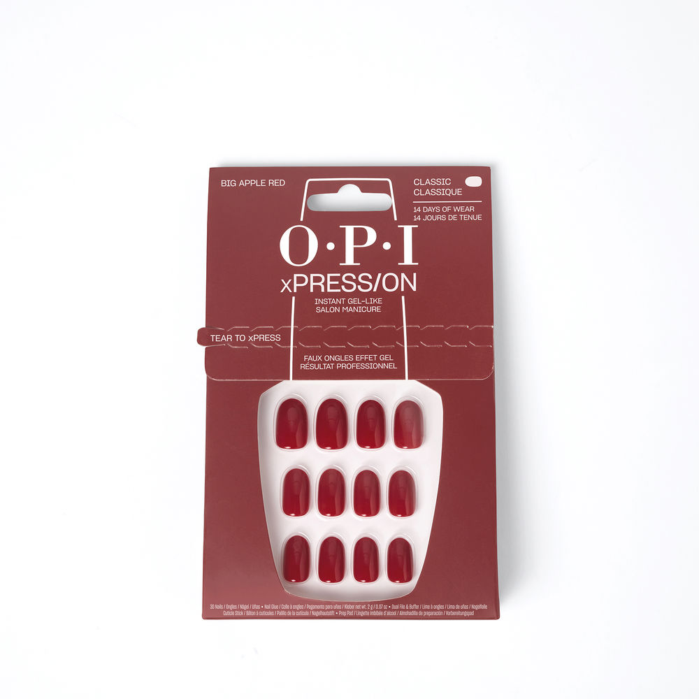 OPI xPRESS/ON Artificial Nails Iconic Shades #Big Apple Red 30 u