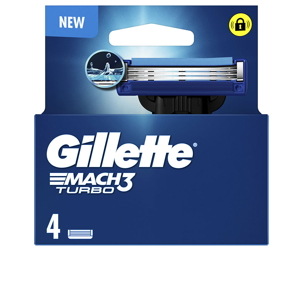 GILLETTE MACH 3 TURBO charger 4 spare parts