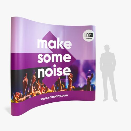 Gebogen pop-up wand - Afbeelding 1